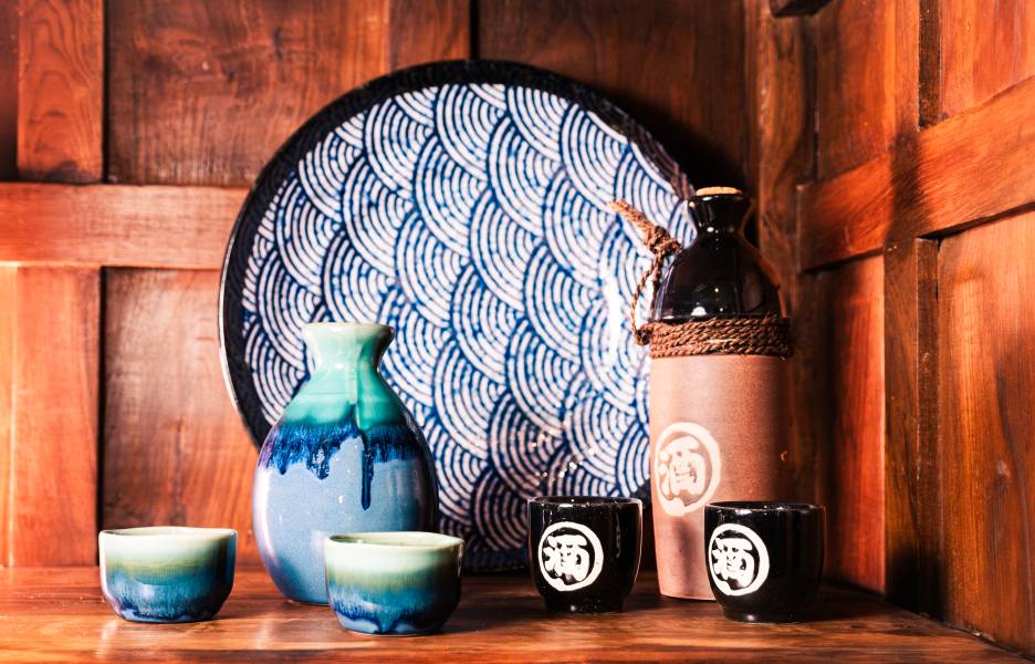 Vaisselle japonaise pour manger.