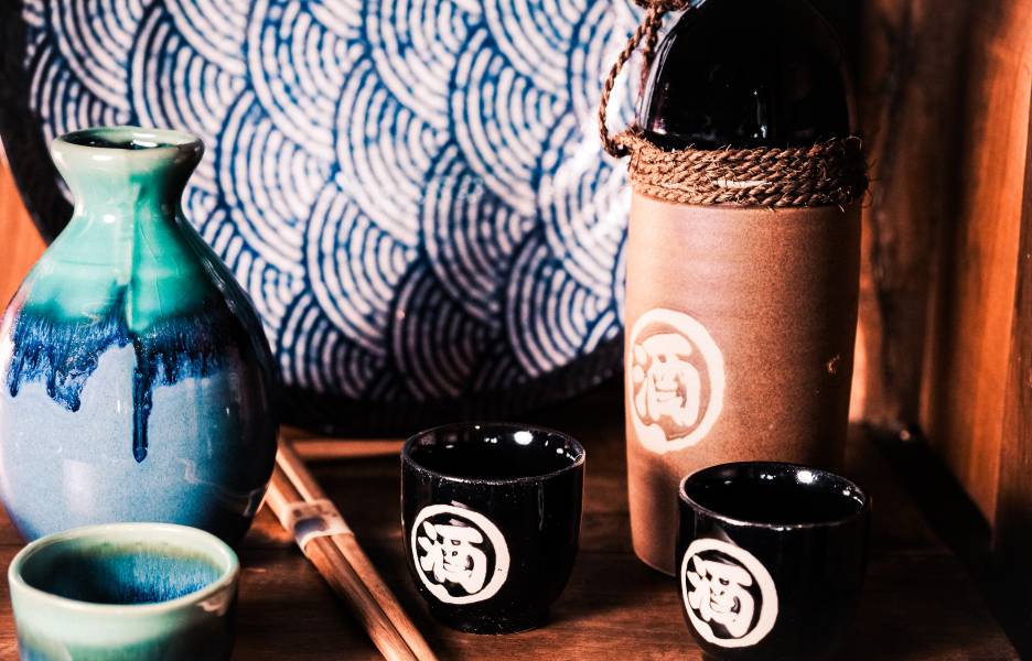 Vaisselle japonaise pour manger.