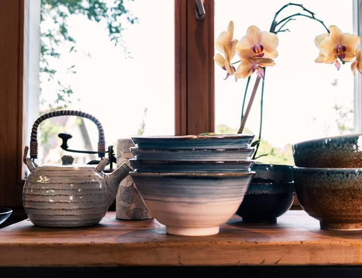 Vaisselle japonaise pour manger.